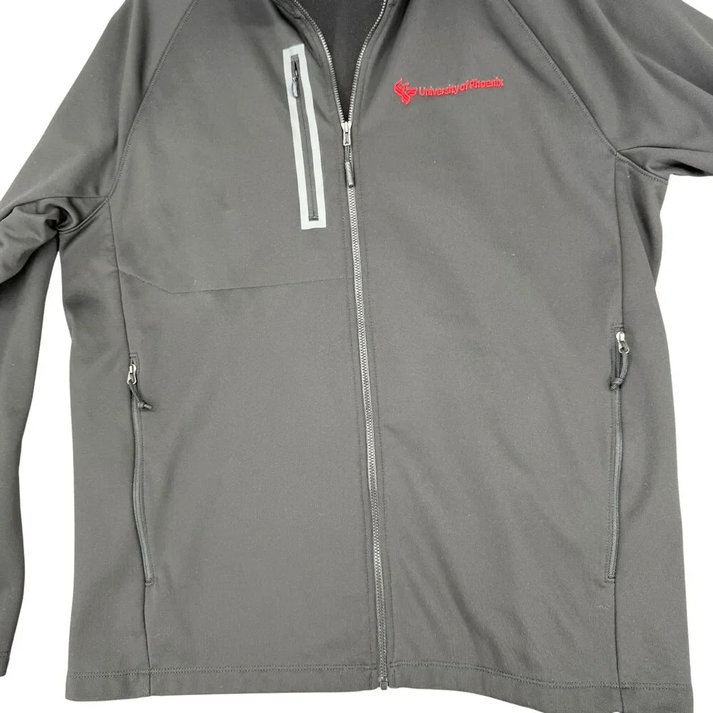 North Face Canyon Flats Fleece Jacket Men XL University of Phoenix Logo Employee